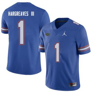 Men's Florida Gators #1 Vernon Hargreaves III NCAA Jordan Brand Royal Authentic Stitched College Football Jersey CYS2762YB